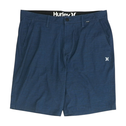 Navy Striped Active Shorts