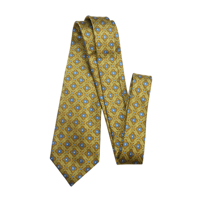 Gold Print Neck Tie