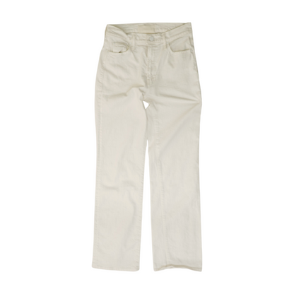 White Bootcut Jeans
