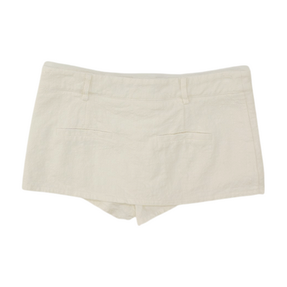 White Mini Skort