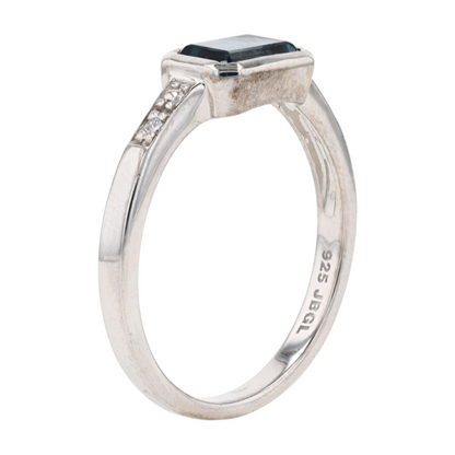 Sterling Silver London Blue Topaz Fashion Ring
