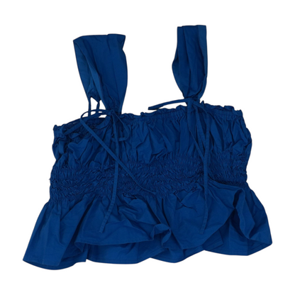 Blue Cropped Blouse