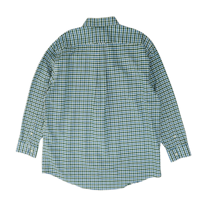 White Check Long Sleeve Button Down
