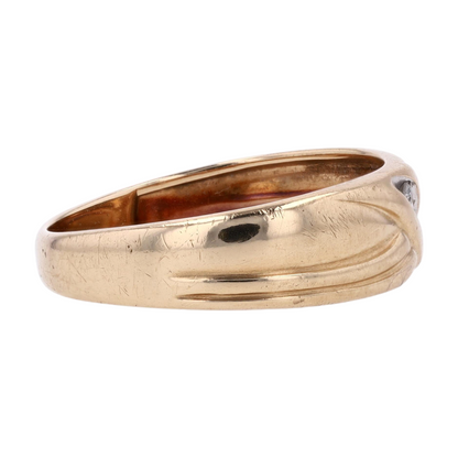 10K Yellow Gold Diamond Band Ring