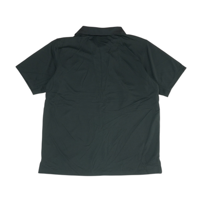 Black Solid Short Sleeve Polo
