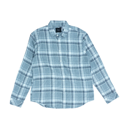 Gray Plaid Flannel Button Down