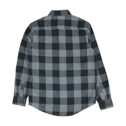 Gray Check Flannel Button Down