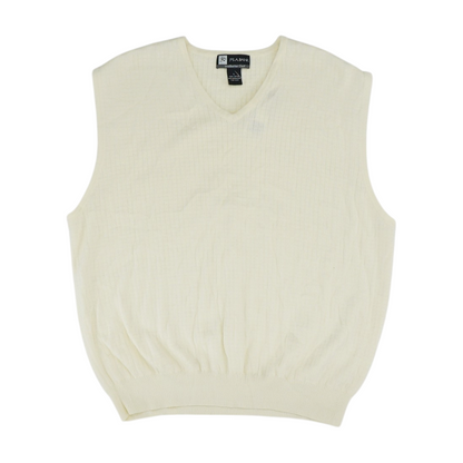 Ivory Solid Vest Sweater