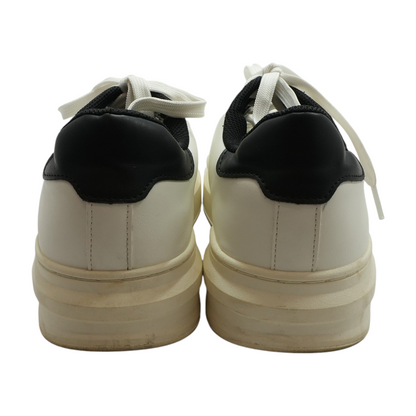 White Low-Top Athletic Shoes