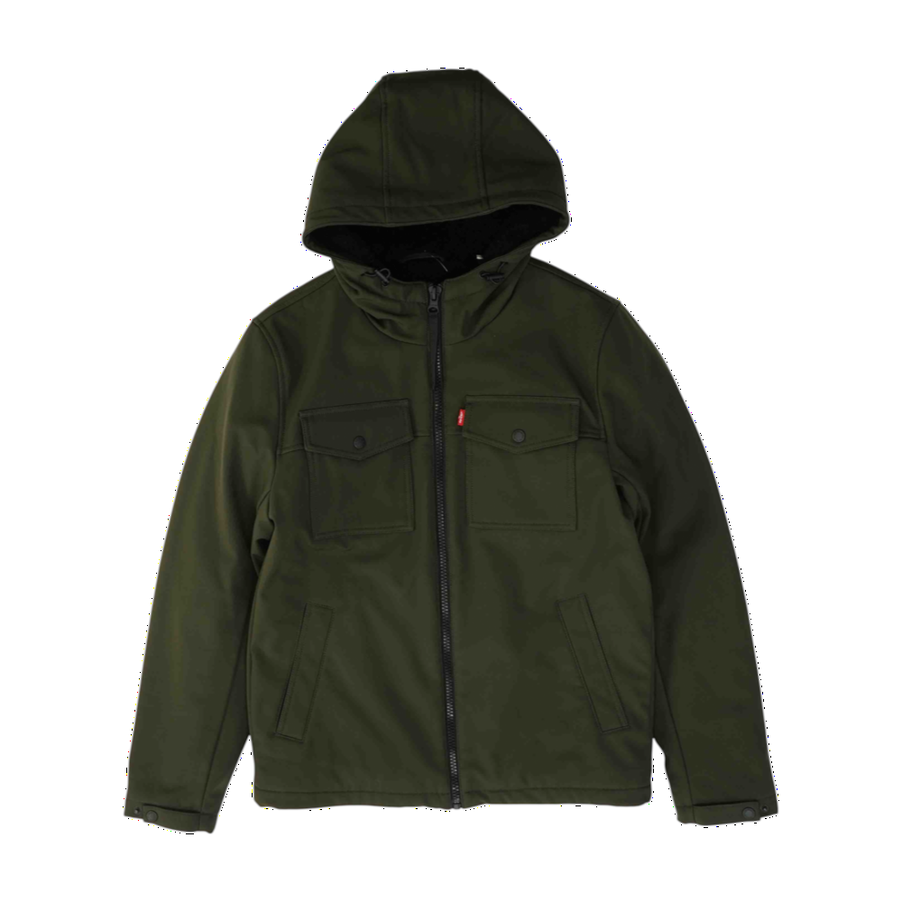Levi's Green Solid Jacket – Image 1