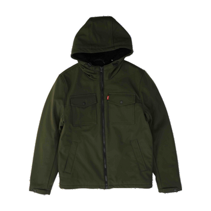 Levi's Green Solid Jacket – Image 1