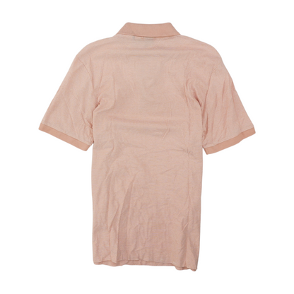 Pink Solid Short Sleeve Polo