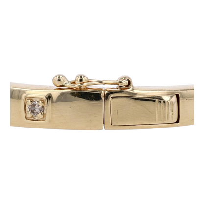 1/3 ctw 14K Yellow Gold Diamond Bangle Bracelet