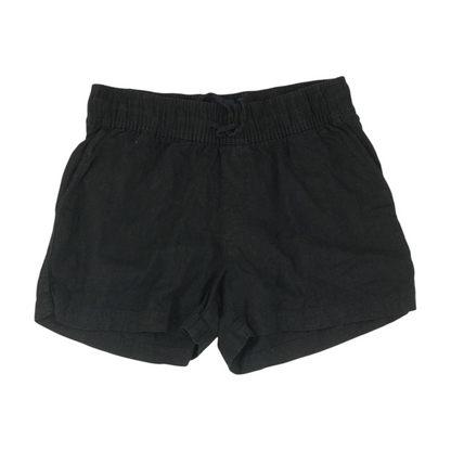 Black Solid Chino Shorts