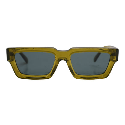 Green Enjoy the Sun Rectangle Sunglasses