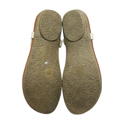 Beige Flat Sandals