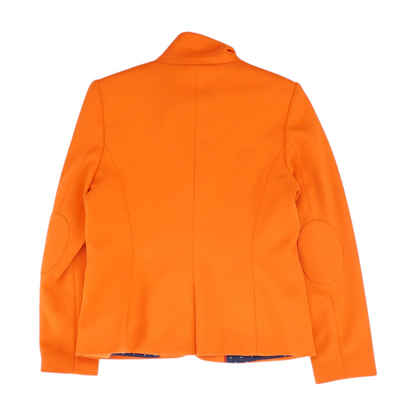 Orange Solid Blazer