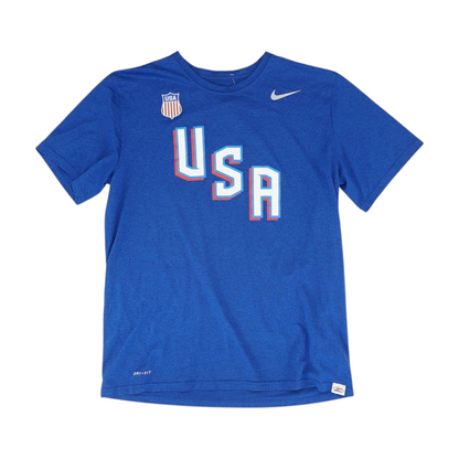 Blue Solid Active T-Shirt