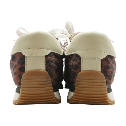 Brown Low-Top Athletic Shoes