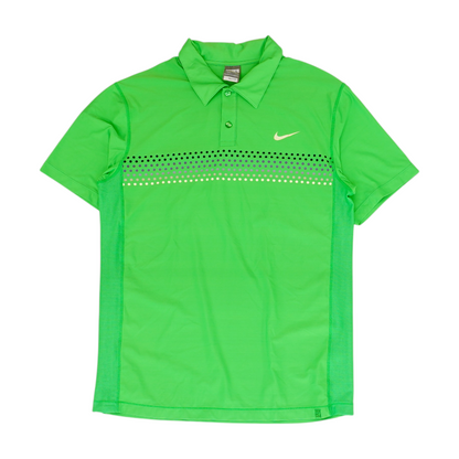 Green Solid Short Sleeve Polo