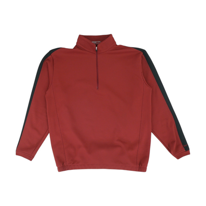 Burgundy Solid 1/4 Zip Pullover