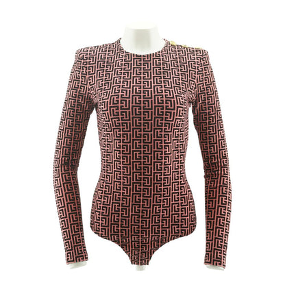 Pink PB Monogram Ls Bodysuit