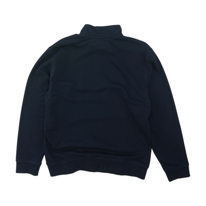 Navy Solid 1/4 Zip Pullover