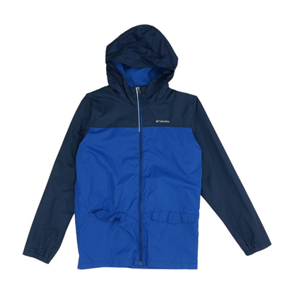 Navy Color Block Rain Jacket