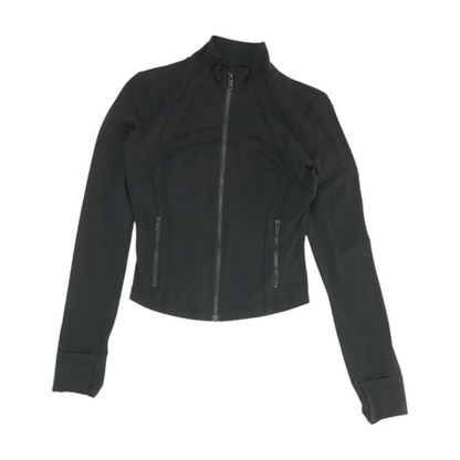 Black Solid Active Jacket