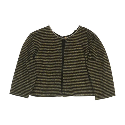 Vintage Black Striped Cardigan Sweater