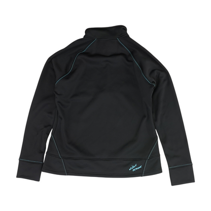 Black Solid 1/4 Zip Pullover