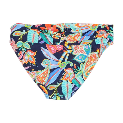 Navy Paisley Swim Bottom