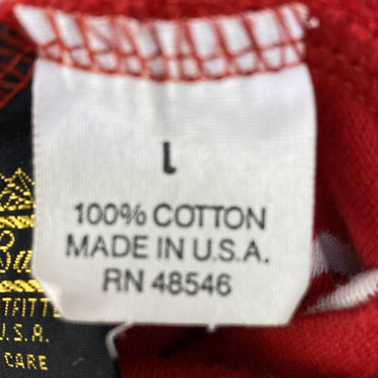 Vintage Red Striped Long Sleeve Shirt