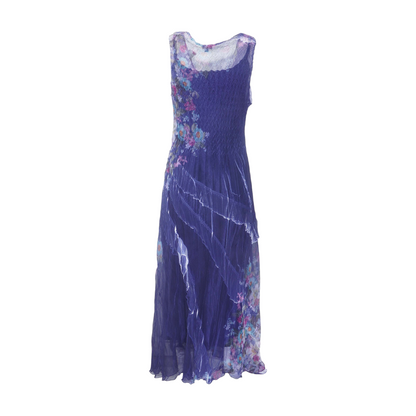 Navy Petite Floral Maxi Dress