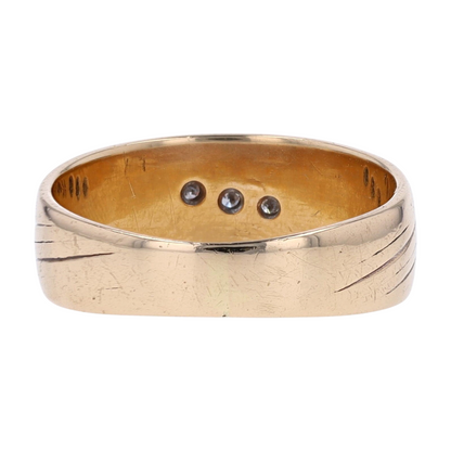 14K Yellow Gold Diamond Band