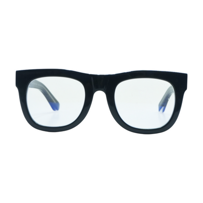 Black D28 Round Prescription Eyewear