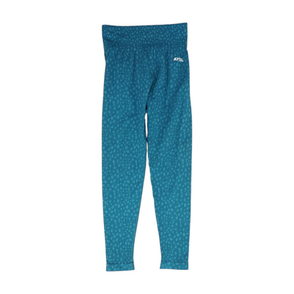 Teal Polka Dot Active Leggings