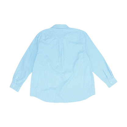 Blue Check Long Sleeve Button Down