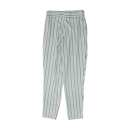 White Striped Regular Pants