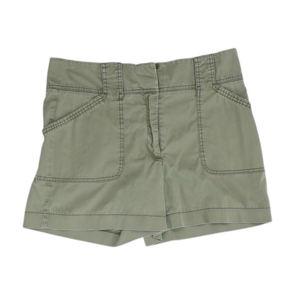 Green Solid Chino Shorts