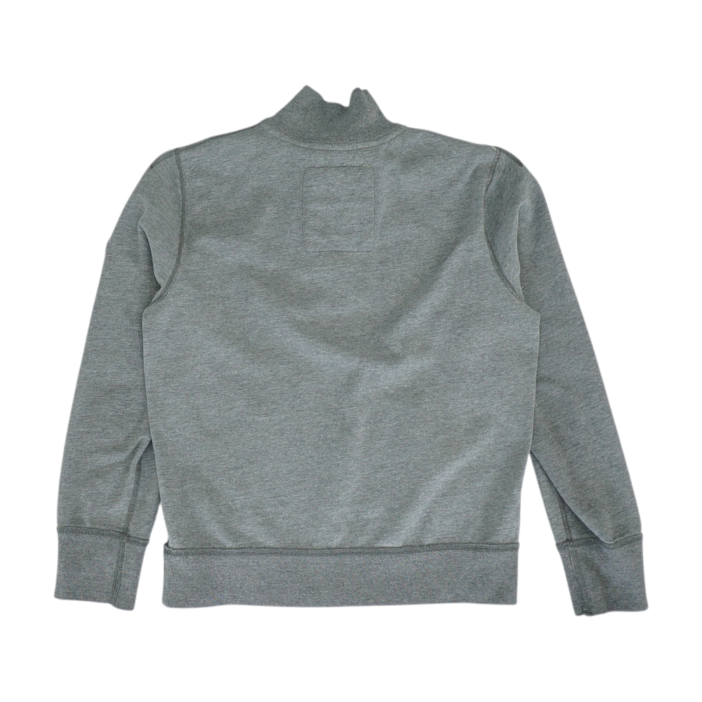 Gray Solid 1/4 Zip Pullover