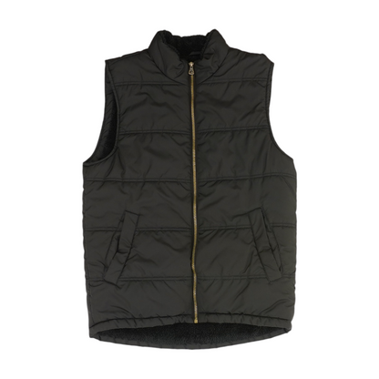 Black Solid Active Vest
