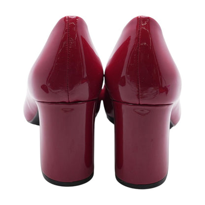 Red Block Heels