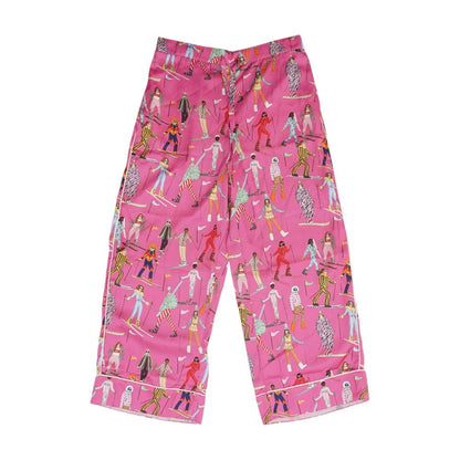 Pink Graphic Pajama Bottom