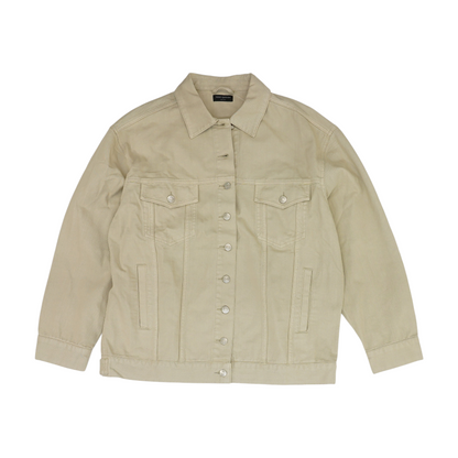 Beige Solid Blazer