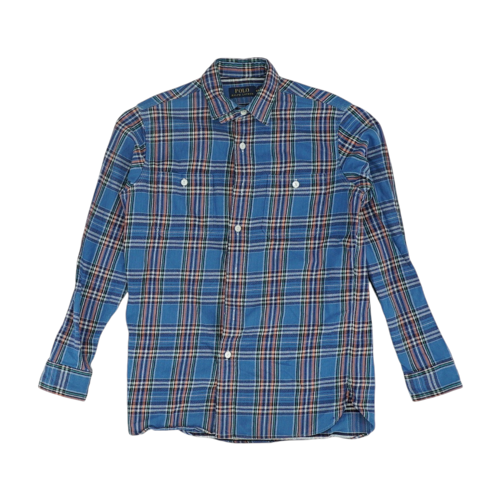 Blue Plaid Flannel Button Down