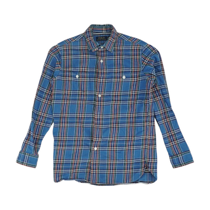Blue Plaid Flannel Button Down