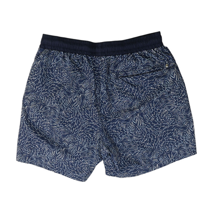 Navy Abstract Active Shorts