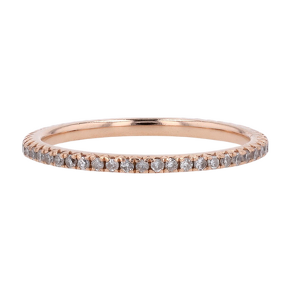 1/8 ctw 14K Rose Gold Diamond Band Ring
