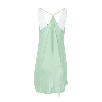 Green Solid Gown